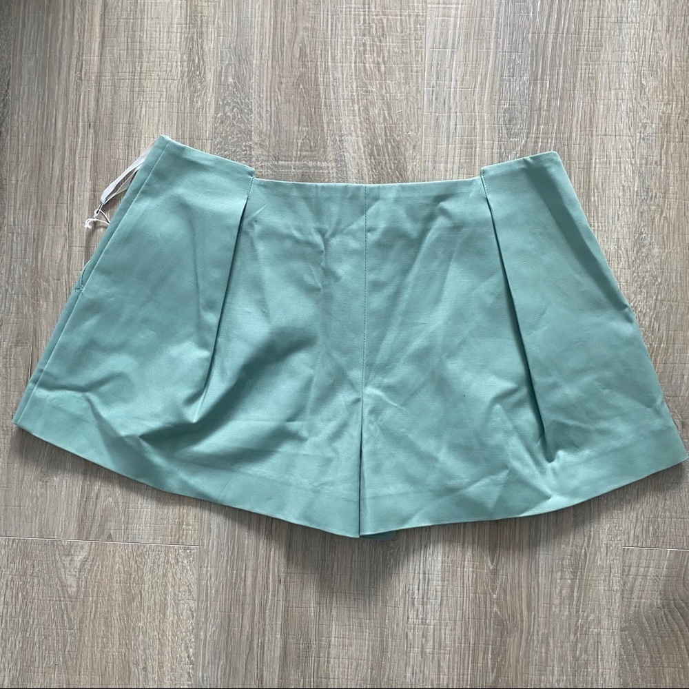 ICB Mint Mid Rise Pleated Mini Shorts - Picture 8 of 9